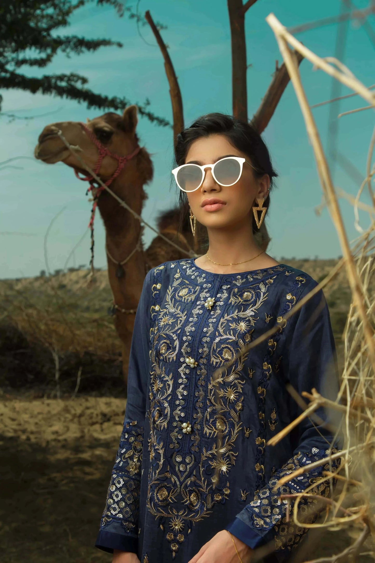 Navy Tensil, Dresses, Dresses, VOILE