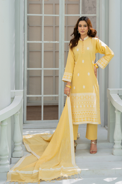 Gil-E-Awalin Handwoven 3pc