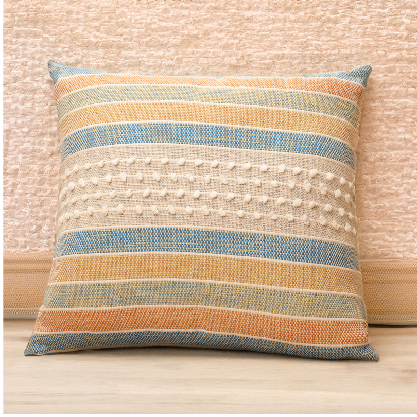Multiple Stripes Loop Dec Pillow Cover (18"x18")