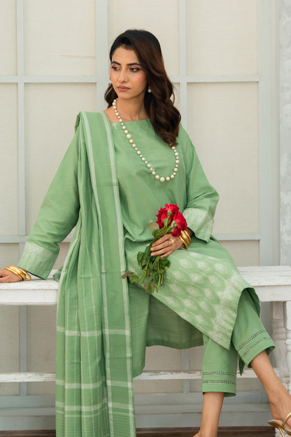 Mehr-E-Khizra Handwoven 3pc