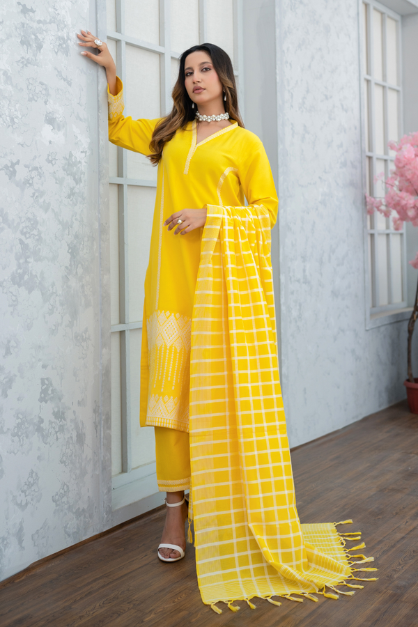 Zia-E-Kun Handwoven 3pc