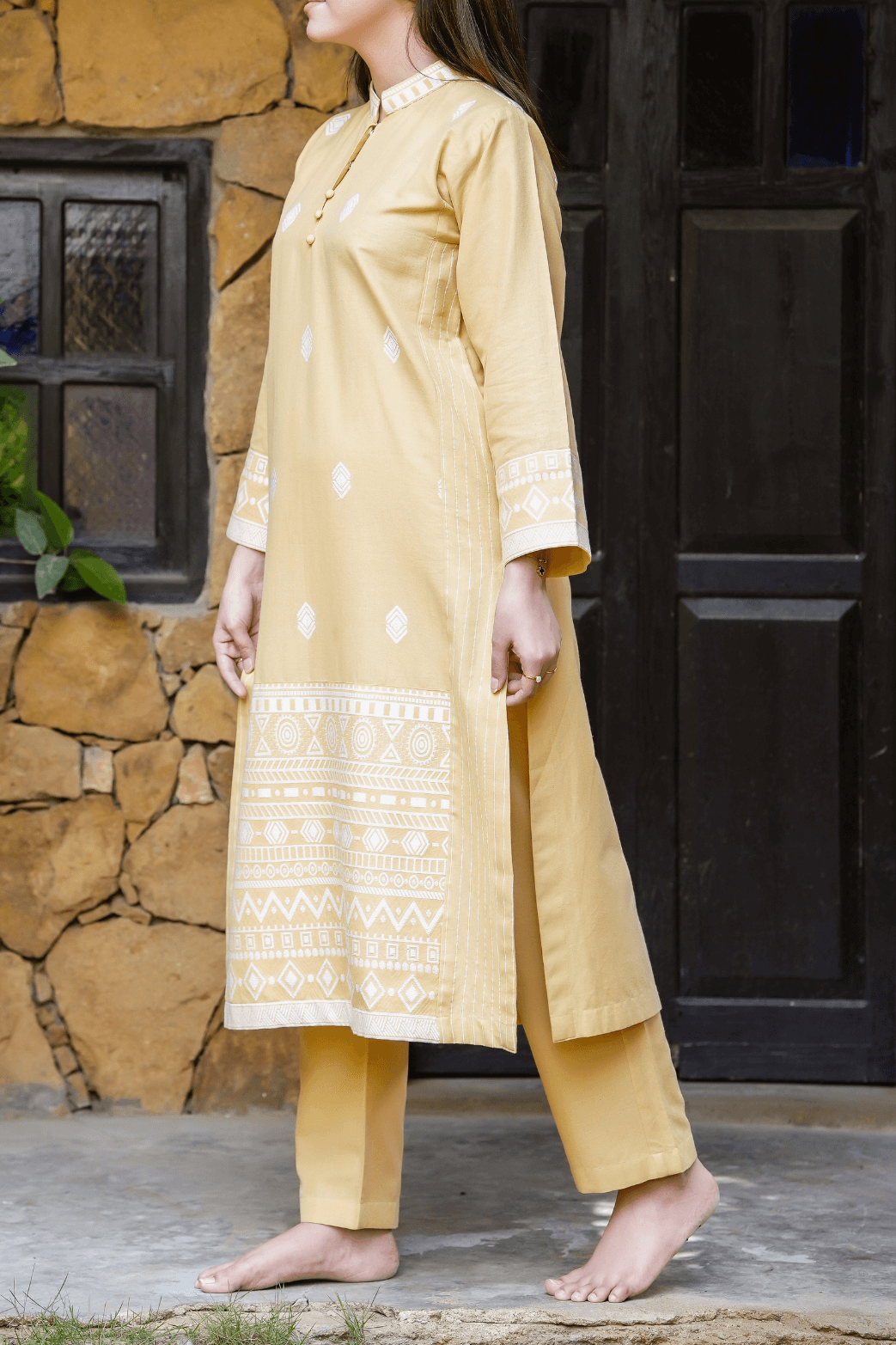 Gil-E-Awalin Handwoven 3pc