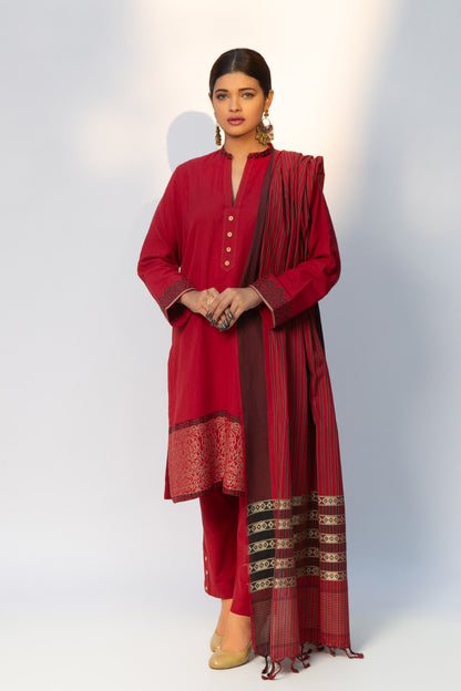 Glitz Hand Woven  (Unstitch 3Pc)