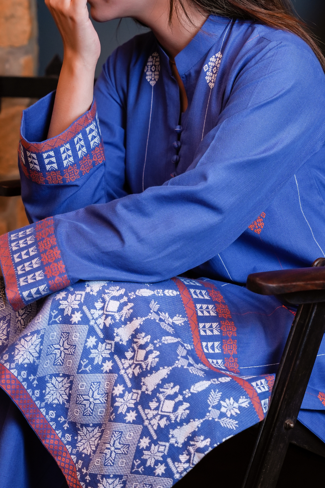Aab-E-Hayat Handwoven 3pc