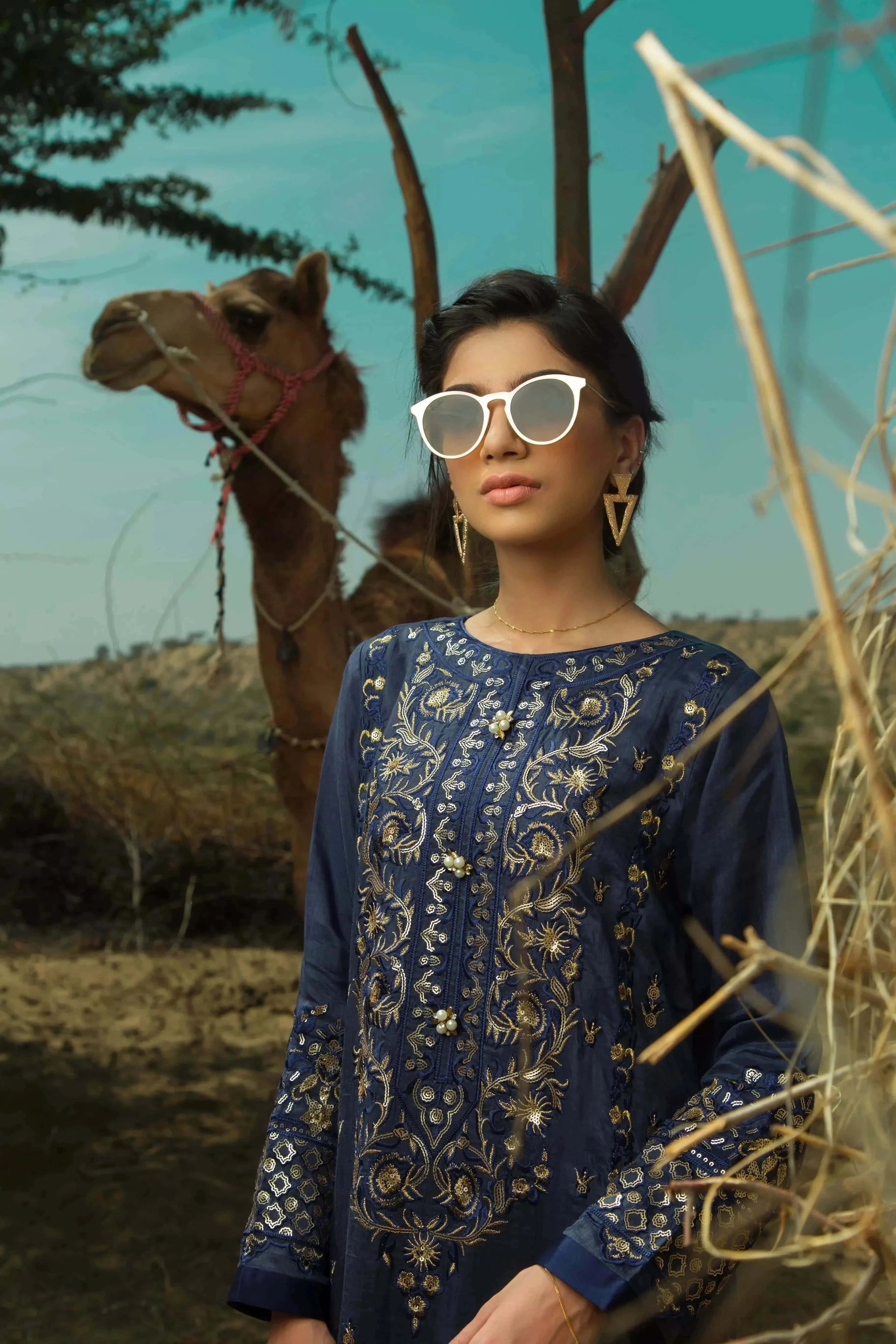 Navy Tensil, Dresses, Dresses, VOILE