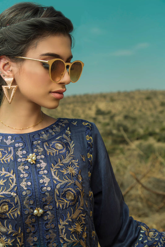 Navy Tensil, Dresses, Dresses, VOILE